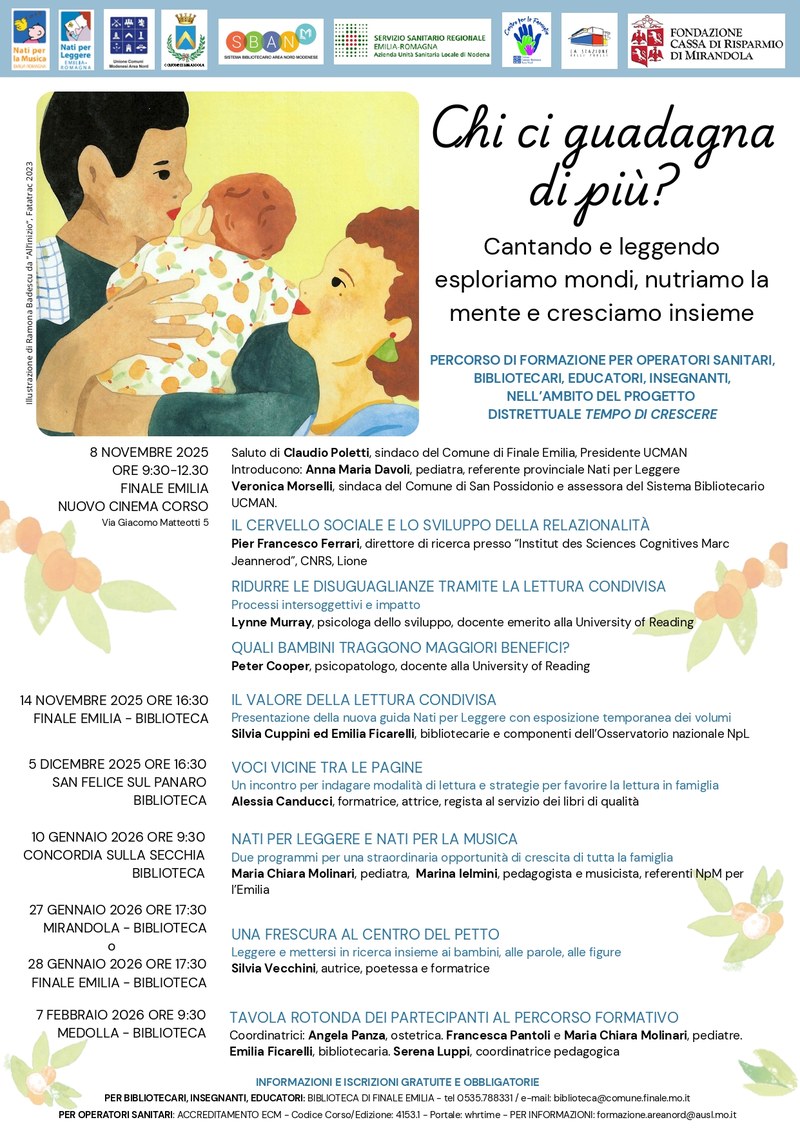 “Chi ci guadagna di più? Cantando e leggendo esploriamo mondi, nutriamo la mente e cresciamo insieme”