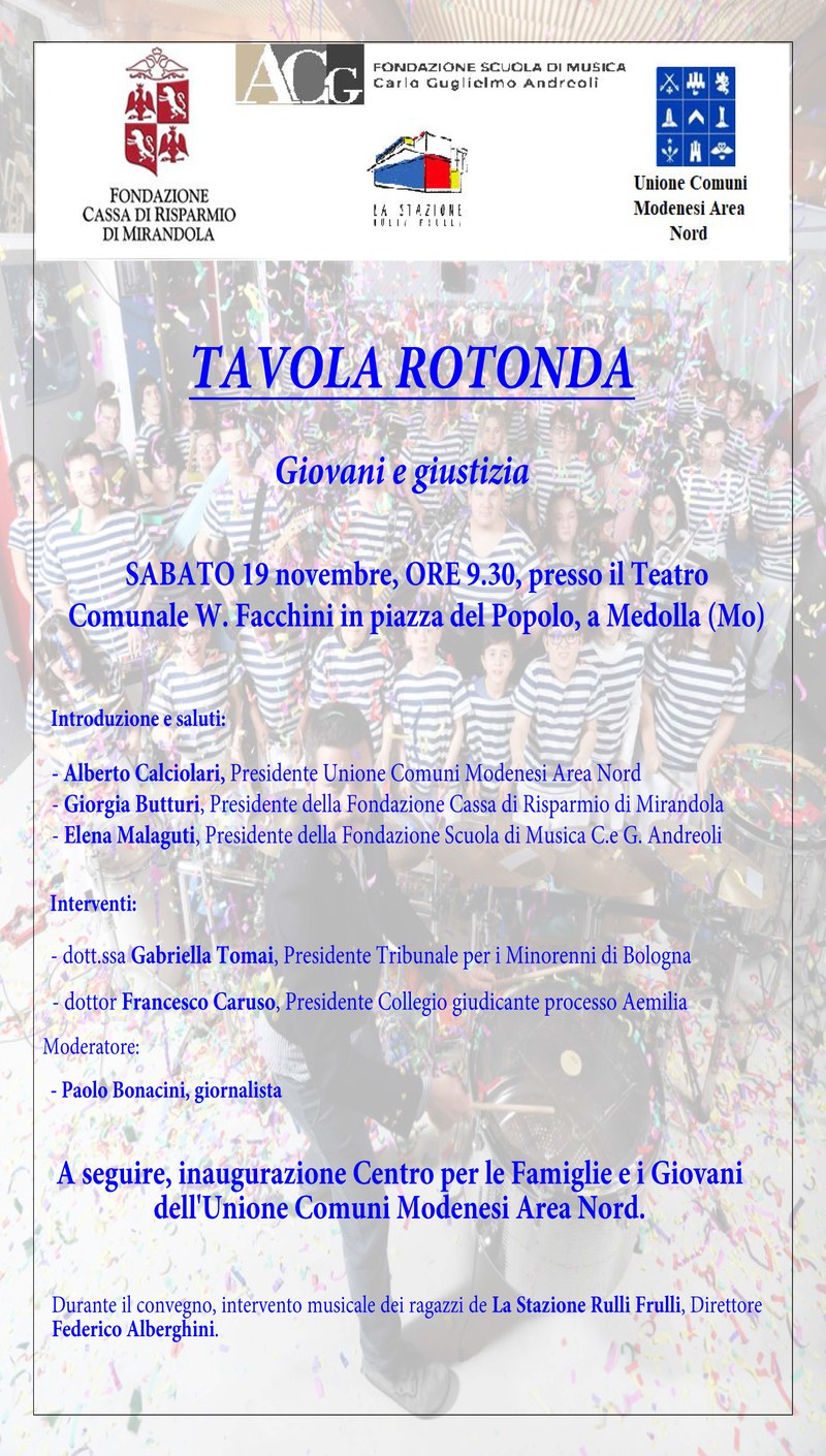 Giovani e Giustizia; una Tavola Rotonda a Medolla