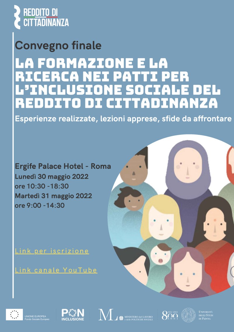 Il Ministero del Lavoro e delle Politiche Sociali invita due dipendenti UCMAN nel ruolo di formatrici nel convegno nazionale "La formazione e la ricerca nei patti per l'inclusione sociale del Reddito di Cittadinanza"