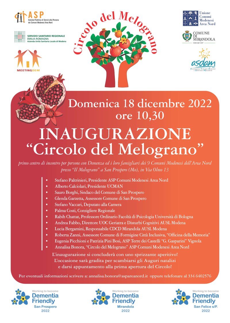 Inaugurazione "Circolo del Melograno" Inaugurazione "Circolo del Melograno"